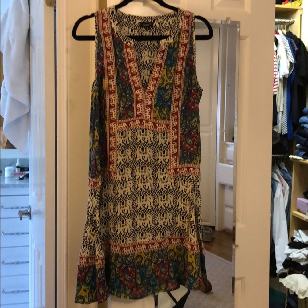 Tolani elephant print dress from Anthropologie